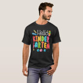 Hello Kindergarten Funny Back To School Teacher St T-Shirt (Vorne ganz)