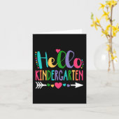 Hello Kindergarten Leopard Gefärbte Krawatte Penci Karte (Gelbe Blume)