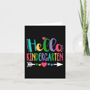 Hello Kindergarten Leopard Gefärbte Krawatte Penci Karte
