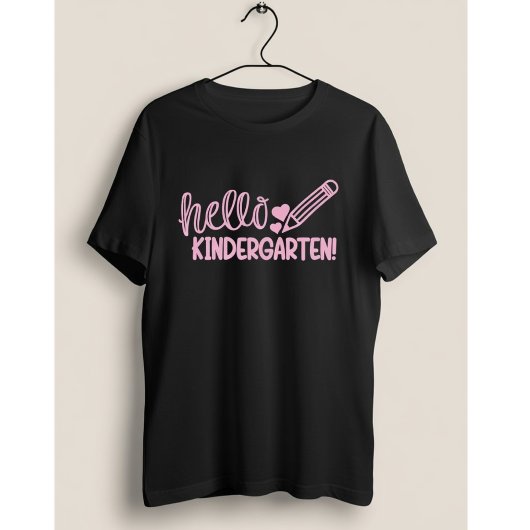 Hello Kindergarten Pencil Cute Back to School Gift T-Shirt