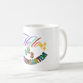 Hello Kindergarten Teacher Mug,Back to School gift Kaffeetasse (VorderseiteRechts)