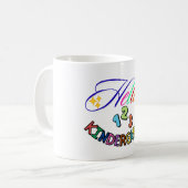 Hello Kindergarten Teacher Mug,Back to School gift Kaffeetasse (Vorderseite Links)