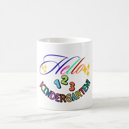 Hello Kindergarten Teacher Mug,Back to School gift Kaffeetasse (Mittel)