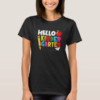 Hello Kindergarten Team Kinder Back To School Teac T-Shirt