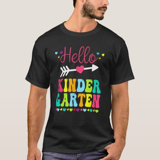 Hello Kindergarten Team Kinder Back To School Teac T-Shirt (Vorderseite)