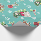 Hello Kitten Weihnachts-Wrapping Paper Geschenkpapier (Ecke)