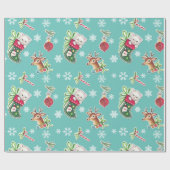 Hello Kitten Weihnachts-Wrapping Paper Geschenkpapier (Flach)