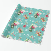 Hello Kitten Weihnachts-Wrapping Paper Geschenkpapier (Ungerollt)