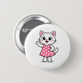 Hello Kitty Button (Vorne & Hinten)