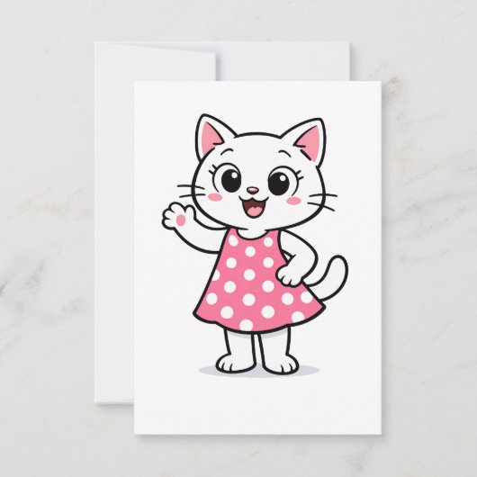 Hello Kitty Dankeskarte (Vorderseite)
