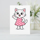 Hello Kitty Dankeskarte (Stehend Vorderseite)