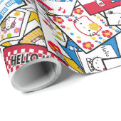 Hello Kitty Geschenkpapier (Rolleneckpunkt)