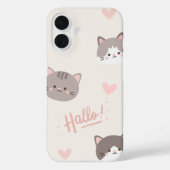 Hello Kitty Minimalistisch - Handy Case (Rückseite)