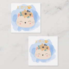 Hello Kitty Quadratische Visitenkarte