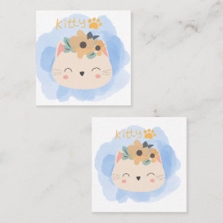 Hello Kitty Quadratische Visitenkarte