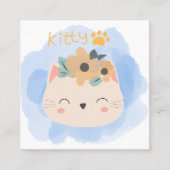 Hello Kitty Quadratische Visitenkarte (Vorderseite)