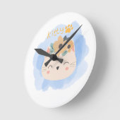 Hello Kitty Runde Wanduhr (Winkel)