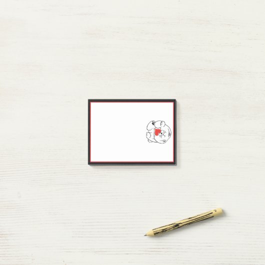 HELLO KOKORO Chow dog Post-it Klebezettel (Auf Schreibtisch)