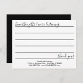 HELLO-Kommentarkarte Postkarte (Vorne/Hinten)