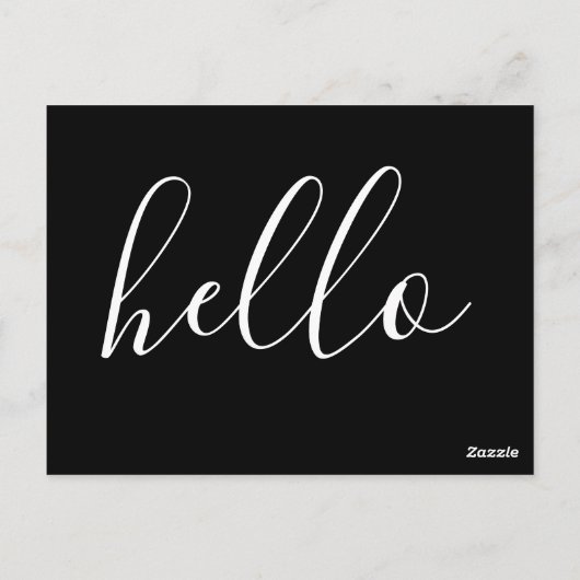 HELLO-Kommentarkarte Postkarte (Rückseite)