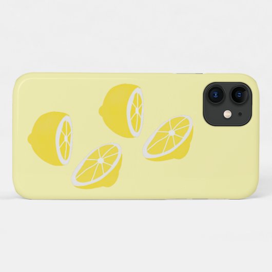 Hello Lemon modern yellow Frucht Case-Mate iPhone Hülle (Rückseite (Horizontal))