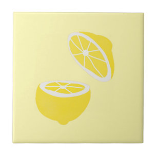 Hello Lemon modern yellow Frucht Fliese