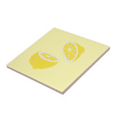 Hello Lemon modern yellow Frucht Fliese (Seite)