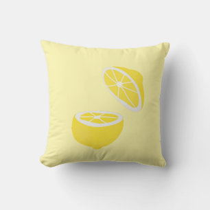 Hello Lemon modern yellow Frucht Kissen