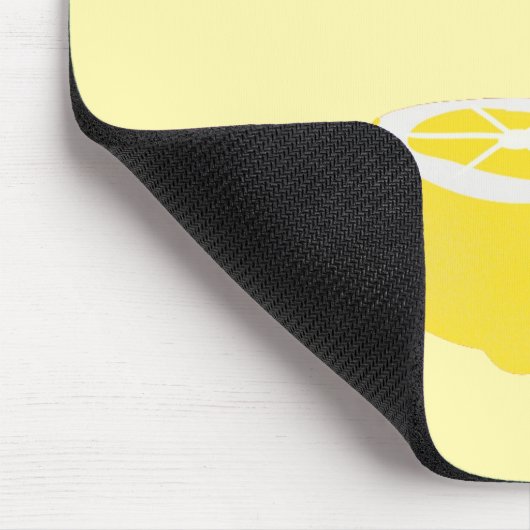 Hello Lemon modern yellow Frucht Mousepad (Ecke)