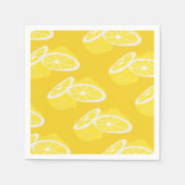 Hello Lemon modern yellow Frucht Serviette (Vorderseite)