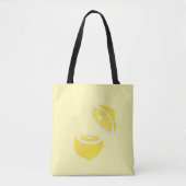 Hello Lemon modern yellow Frucht Tasche (Vorderseite)