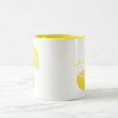 Hello Lemon modern yellow Frucht Zweifarbige Tasse (Mittel)