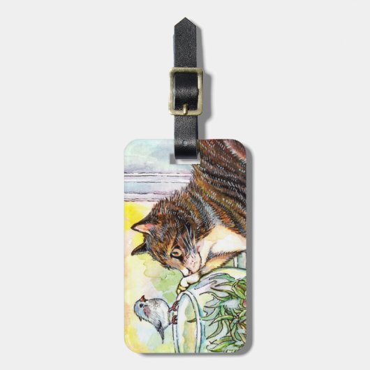 Hello Little Bird Gepäckanhänger (Vorderseite vertikal)