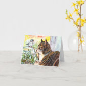 Hello Little Bird Karte (Gelbe Blume)