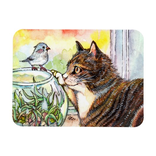 Hello Little Bird Magnet (Horizontal)