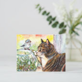 Hello Little Bird Postkarte (Stehend Vorderseite)