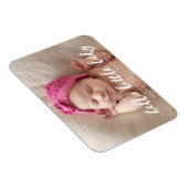 Hello Little Lady | Ankündigung von Foto zur Gebur Magnet (Rechte Seite)