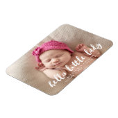 Hello Little Lady | Ankündigung von Foto zur Gebur Magnet (Linke Seite)