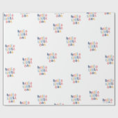 Hello Little One Baby Geschenkpapier (Flach)