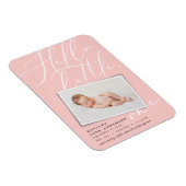 Hello little one chic modern foto magnet (Rechte Seite)