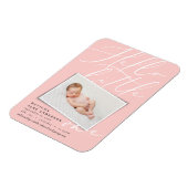 Hello little one chic modern foto magnet (Linke Seite)