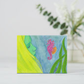 "Hello, Little Seepferd" von Daedelys Postkarte (Stehend Vorderseite)