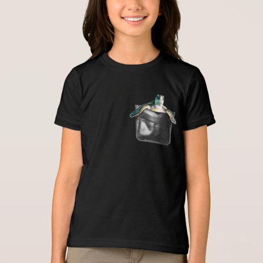 Hello Little Turtle Tri-Blend Shirt (Vorderseite)