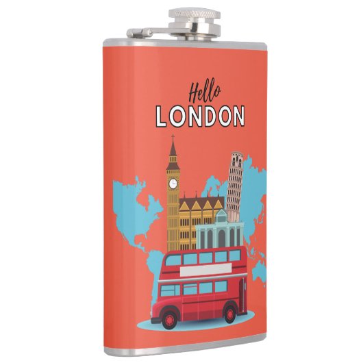 Hello London Flask Flachmann (Rechts)