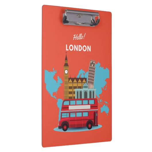 Hello London Klemmbrett (Rechts)
