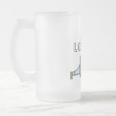 Hello London Mattiert Glass Beer Tasse (Links)