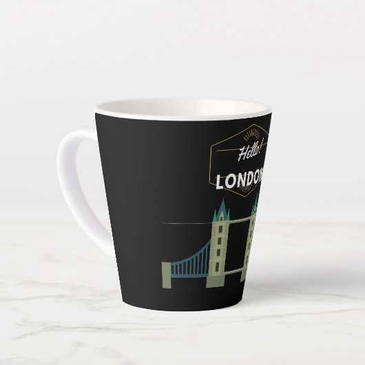 Hello London Milchtasse (Linke Ecke)