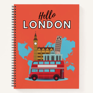 Hello London Notebook Notizblock