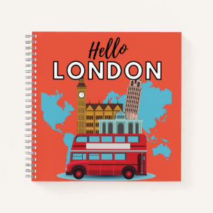 Hello London Notebook Notizblock