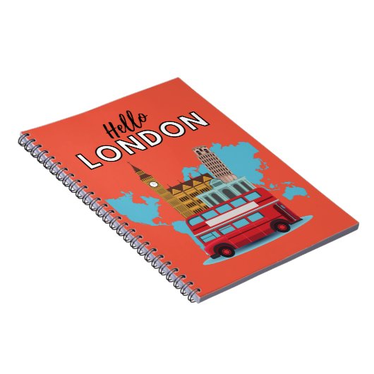 Hello London Notebook Notizblock (Rechte Seite)